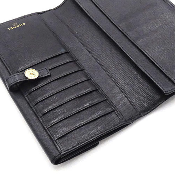 CHANEL Wallet CC Coco Button BifLong Wallet Black - Picture 9 of 16